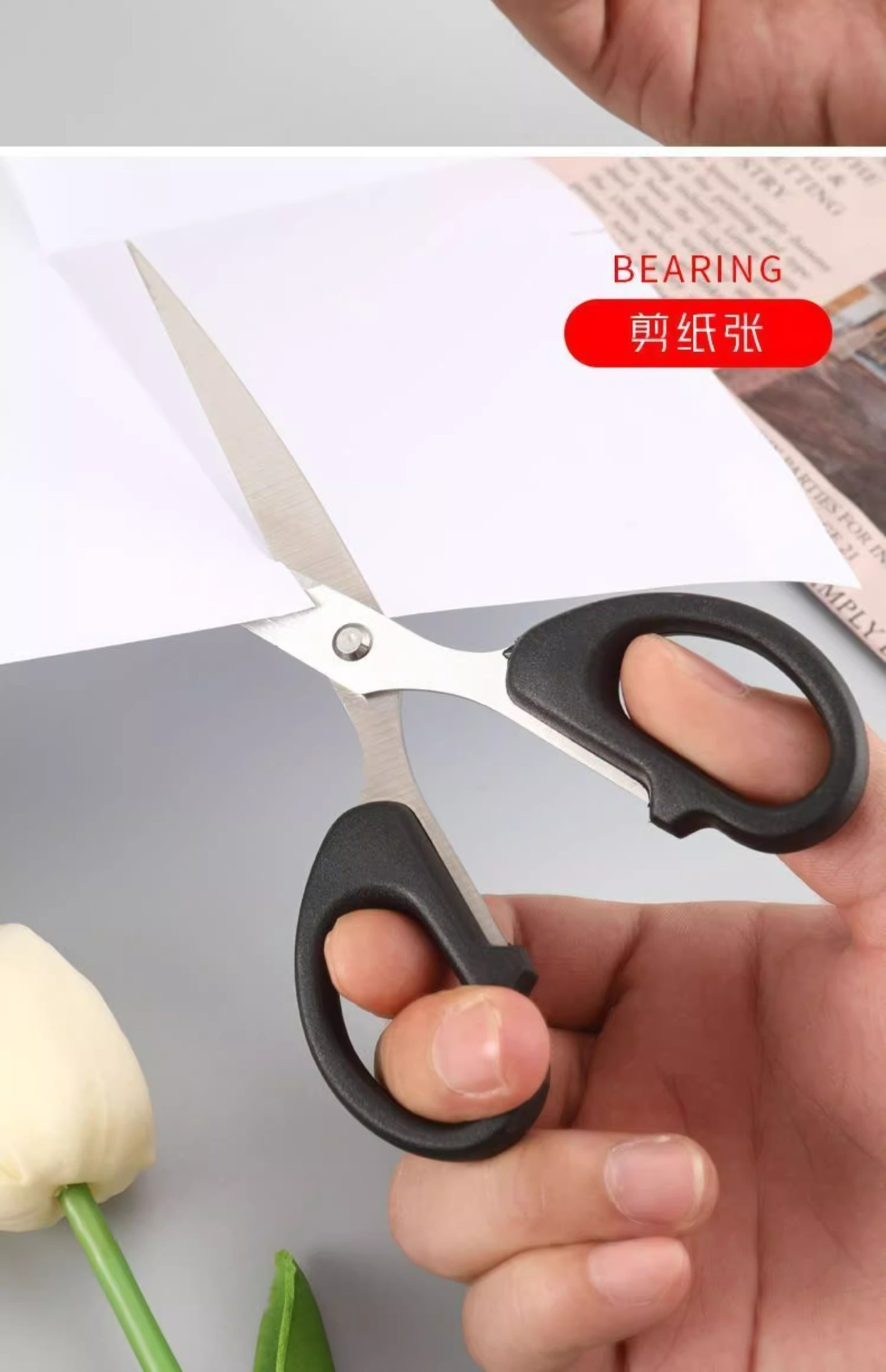 Stationery scissors, office household sewing paper-cutting knives, stainless steel hand scissors, portable student scissors supplies pic 13