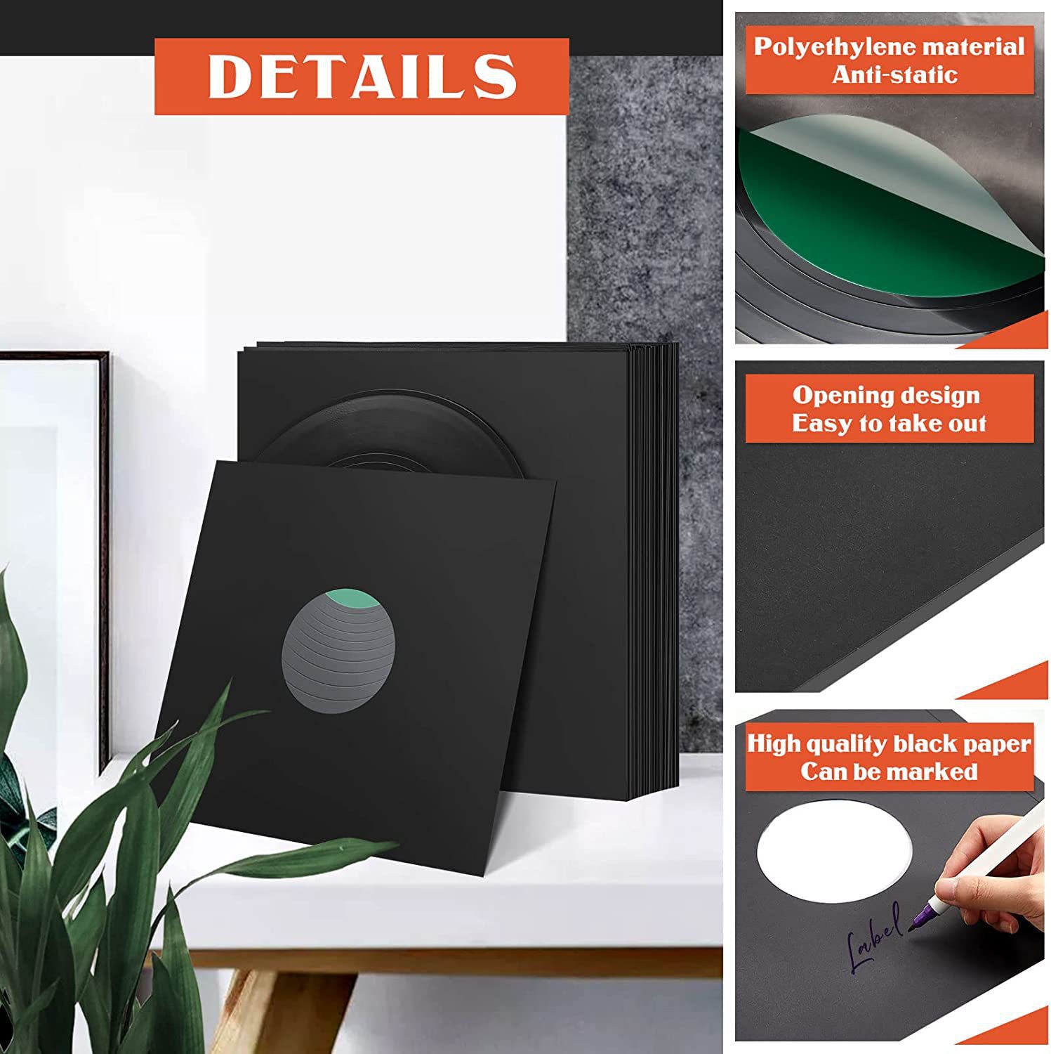 LP vinyl record outer bag, OPP self-adhesive outer bag, CPP vinyl record protective bag, PPE record cover jacket pic 33