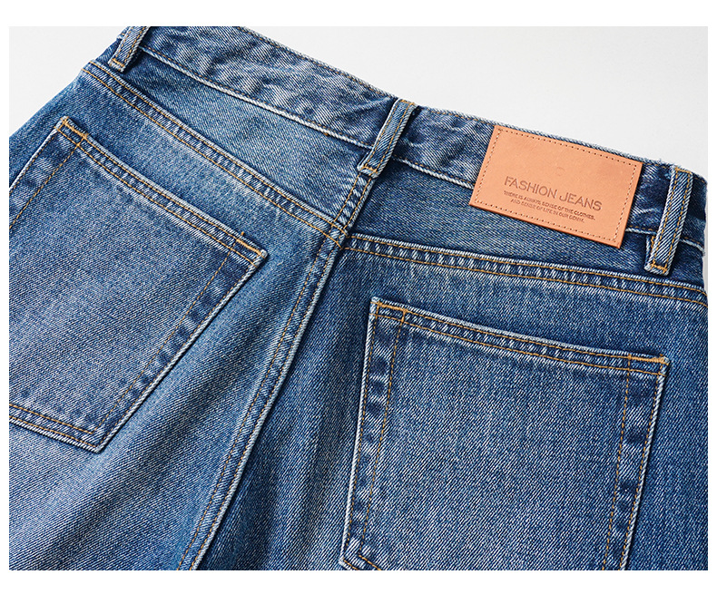 High-end, loose, non-leg-hugging, slightly flared jeans for women 2026 spring, high-waisted flared pants for women, narrow wide-leg pants pic 20