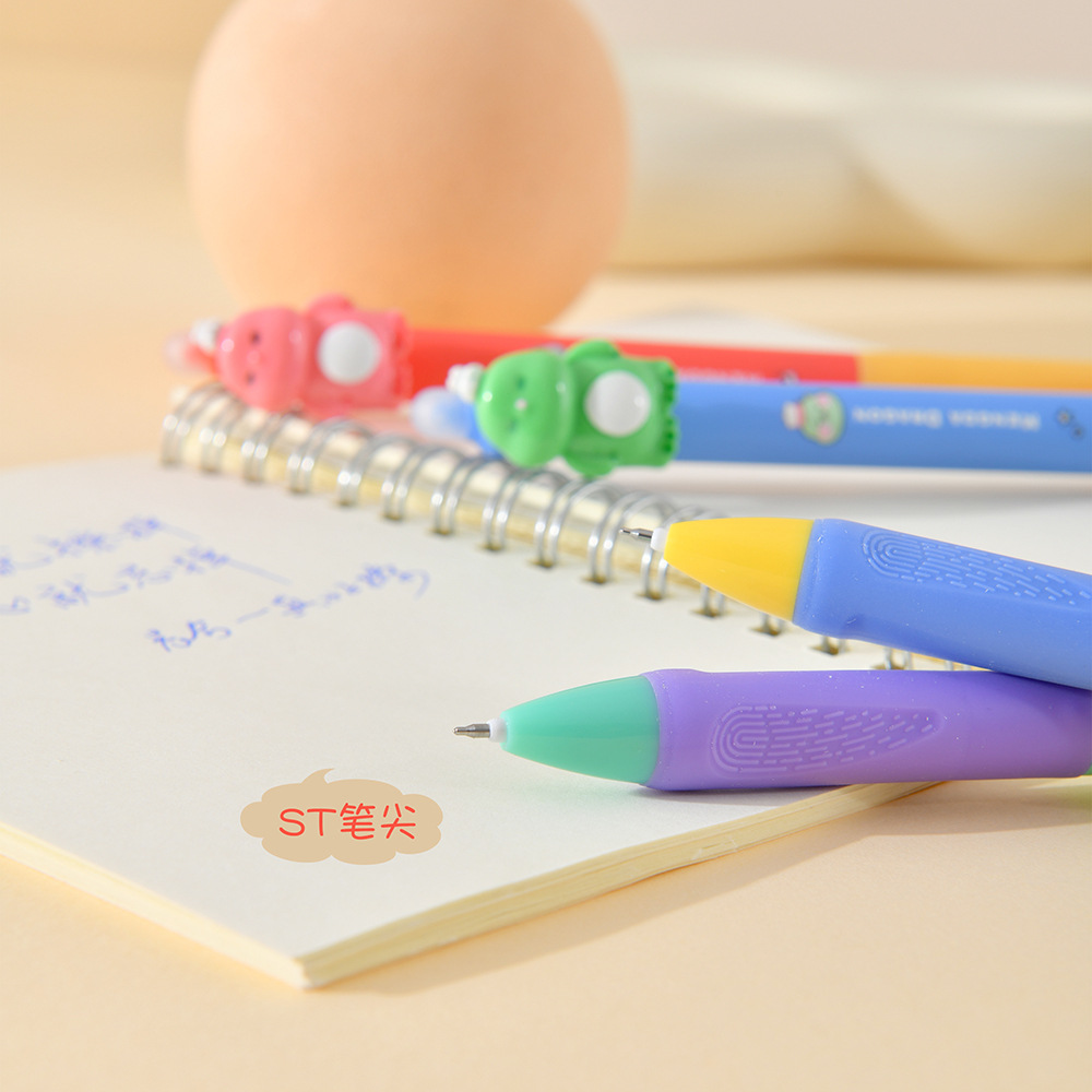 Chenxi Fun Dinosaur Gel Pen Black Pen Blue Erasable Pen ST Pen Tip 0.5mm Creative Student Exercise Pen pic 11