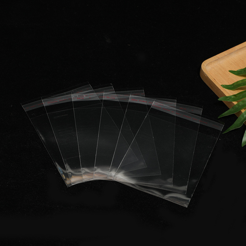 opp袋子 衣服自粘袋服装包装袋透明平口塑料自黏袋卡头自封不干胶详情9