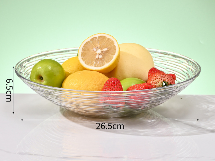 High-end appearance level, light luxury fruit baskets, dried fruit basins, household coffee tables, fruit plates with gilded edges, cross-border wholesale of fruit plates pic 2