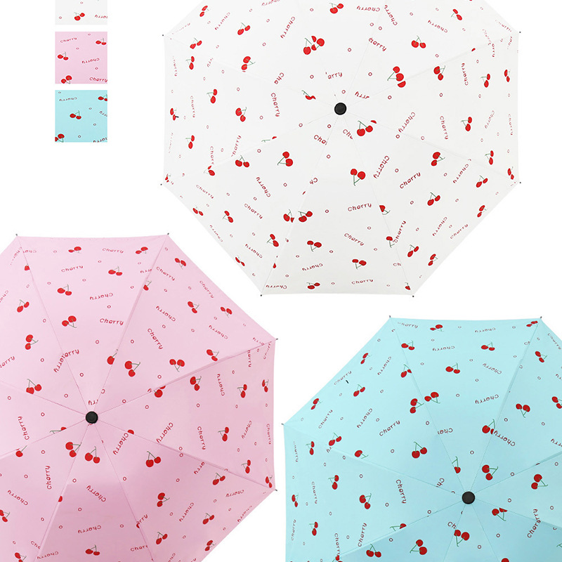 Bulk wholesale of three-fold umbrellas, folding umbrellas, printed logo advertising umbrellas, sunny and rainy creative sun umbrellas, sun protection and shade umbrellas pic 19