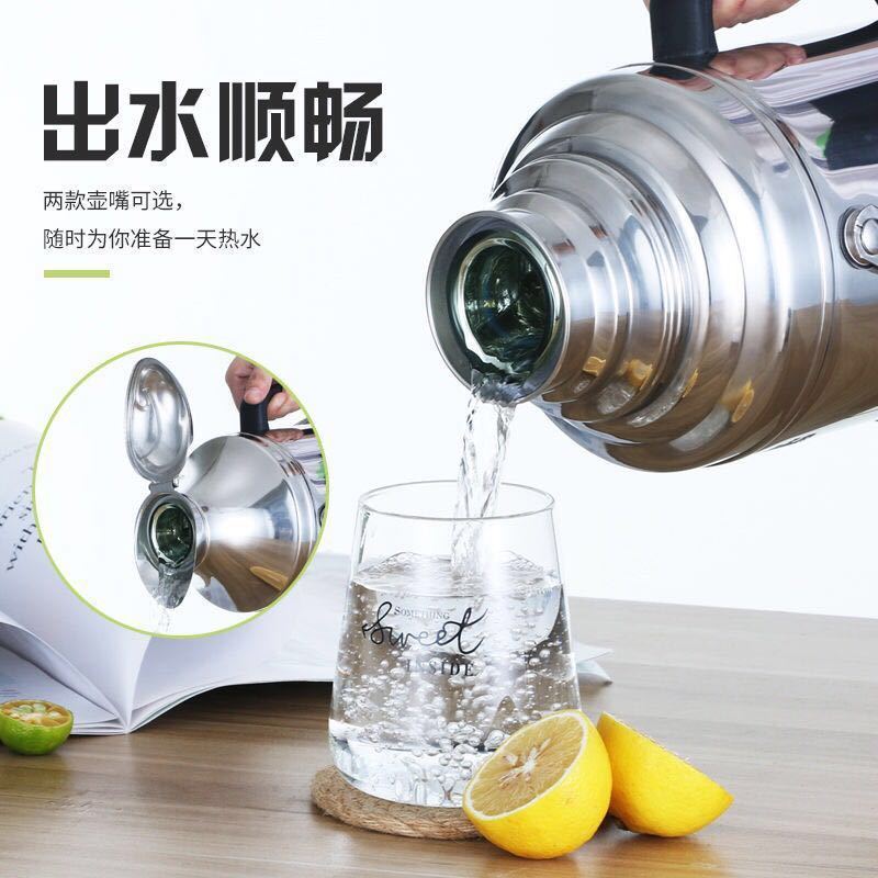 304不锈钢热水瓶暖壶温水瓶开水瓶保温瓶玻璃内胆宿舍家用大容量详情4