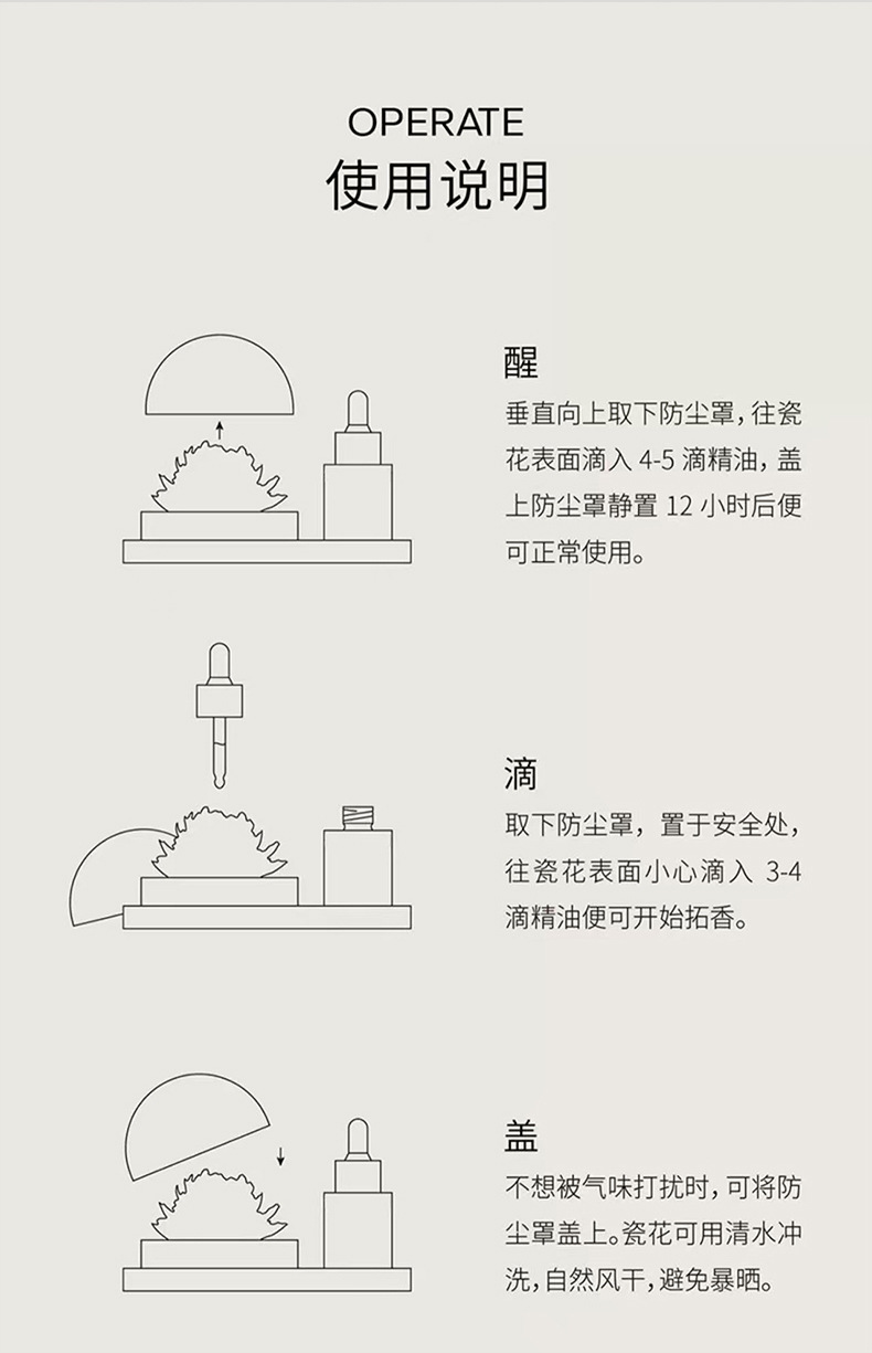 手工牡丹花礼物跨境工艺品车载香薰摆件高级感小众陶瓷花伴手礼品详情29