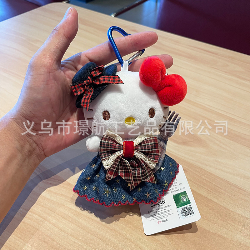 hellokitty small pendant plush toy, genuine Hello kitty cat doll, Hello Kitty keychain bag pendant pic 10