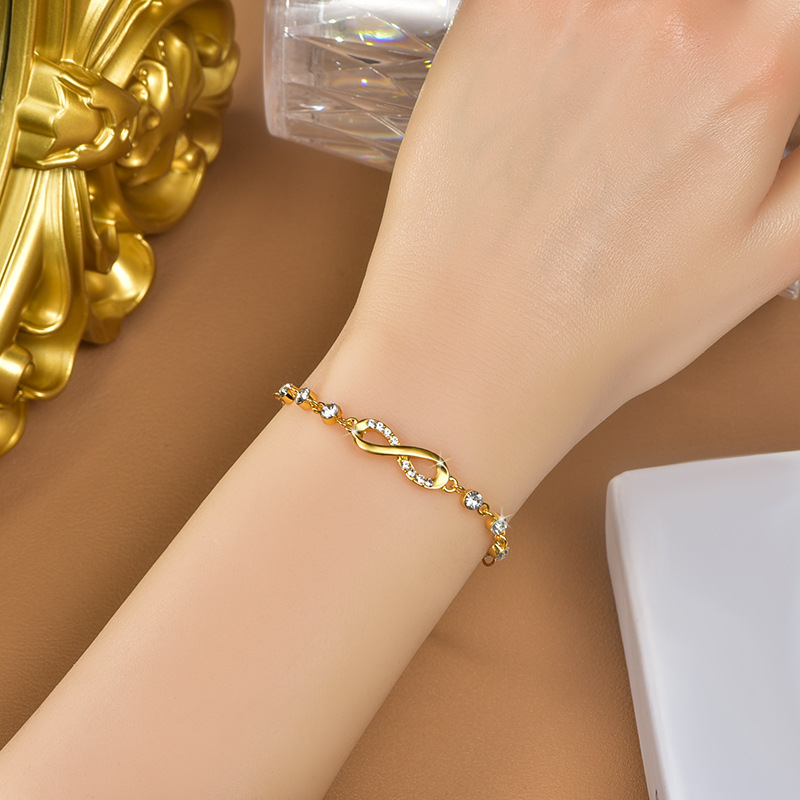 Infinite Love Eight-character cross-border bracelets, jewelry and chains, versatile jewelry, wechat business supply, one-piece consignment, wholesale of accessories pic 6