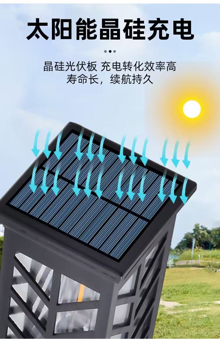 Outdoor solar courtyard ground socket lamp, waterproof, easy to install, long-lasting, intelligent light-controlled night lighting street lamp pic 5