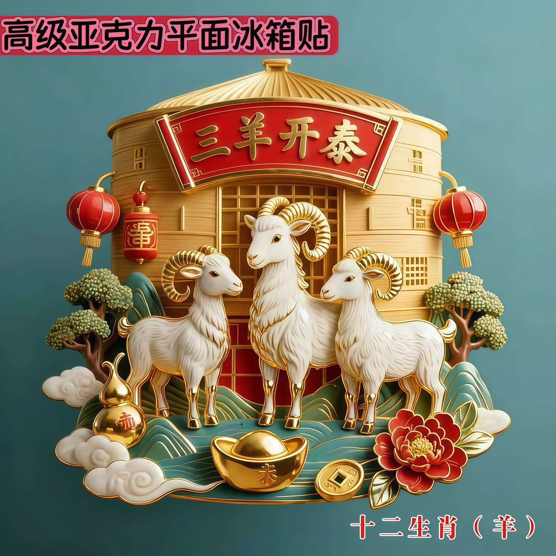 【 The Twelve Chinese Zodiac Signs 】 Fridge Magnets, cultural and creative flat fridge magnets, Chinese trend and Chinese style travel souvenirs pic 10