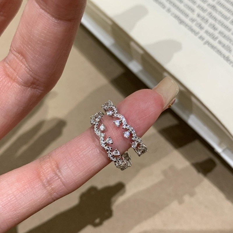 轻奢高级感花边镶嵌满钻蕾丝戒指气质小众复古意式精致时尚食指戒详情5