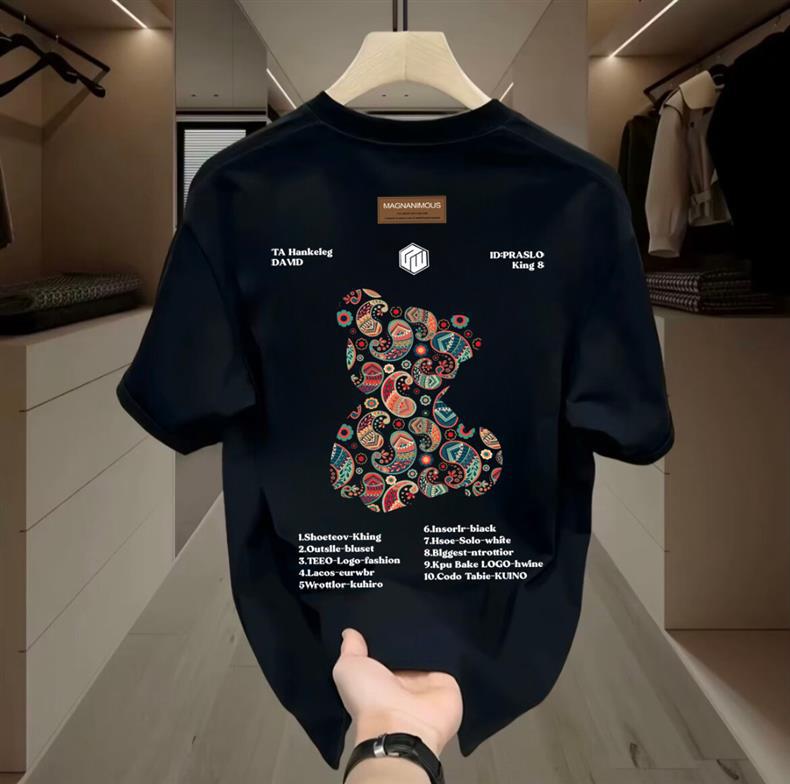 跨境夏季新款男士短袖t恤国潮圆领修身潮流休闲百搭速干运动上衣详情20