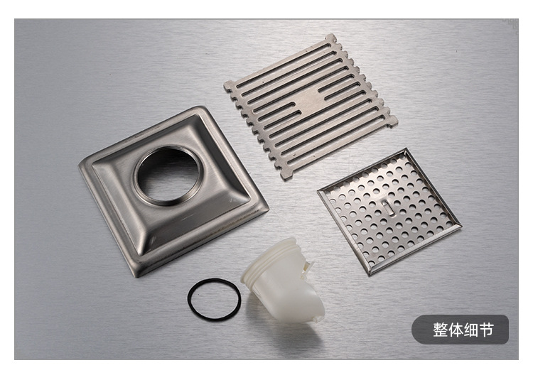 不锈钢地漏潜水浴室双用艇下水道防返臭神器多款式加厚主体地漏详情14