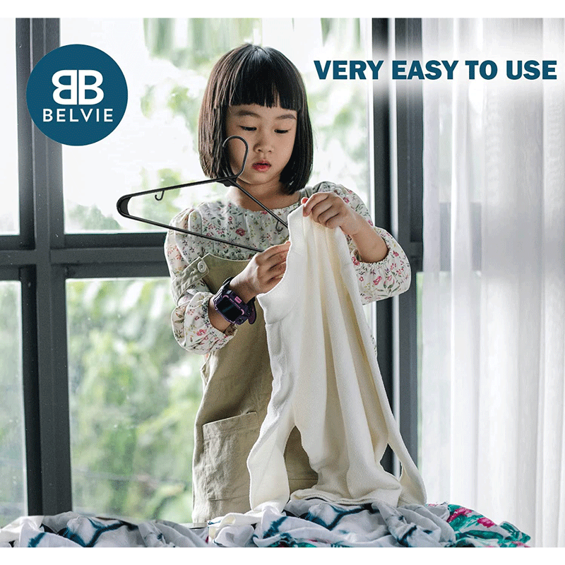Black plastic clothes hanger, household space-saving, ultra-thin dry and wet plastic clothes rack, multi-functional anti-slip and traceless clothes drying rack pic 21