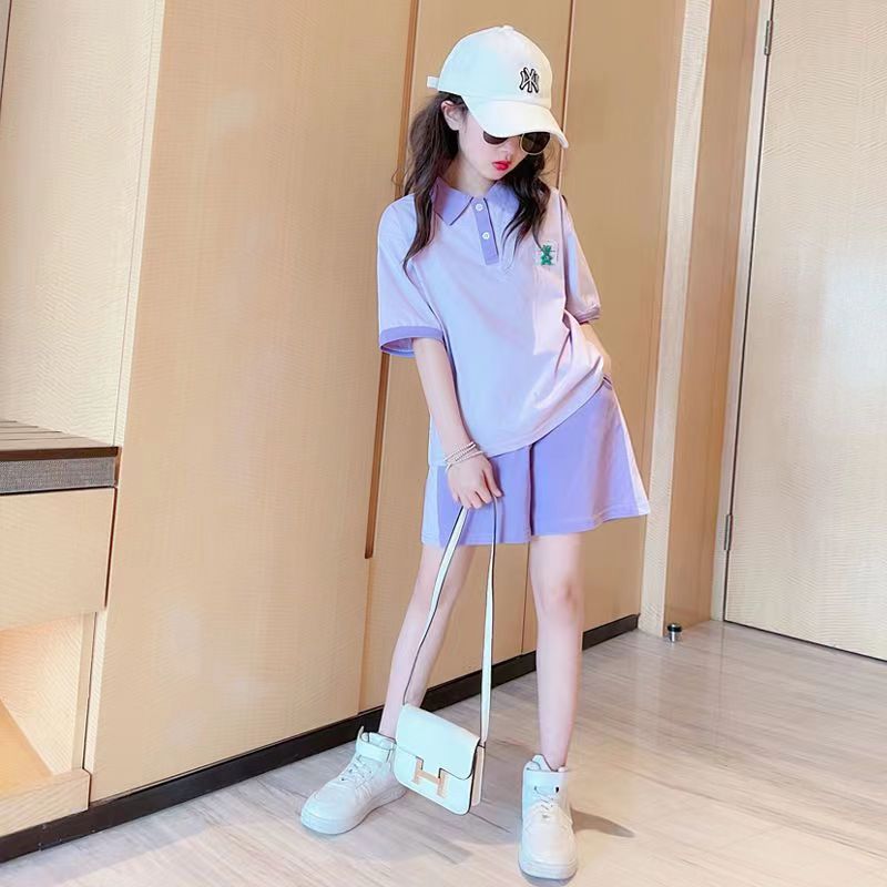 女童夏装2025新款短袖t恤夏款中大童洋气时髦衣服儿童夏季套装潮详情17