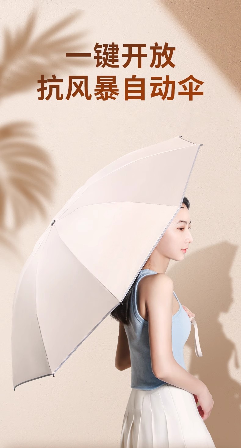 全自动折叠反向雨伞男女晴雨两用双人大号防晒遮阳太阳伞防紫外线详情3