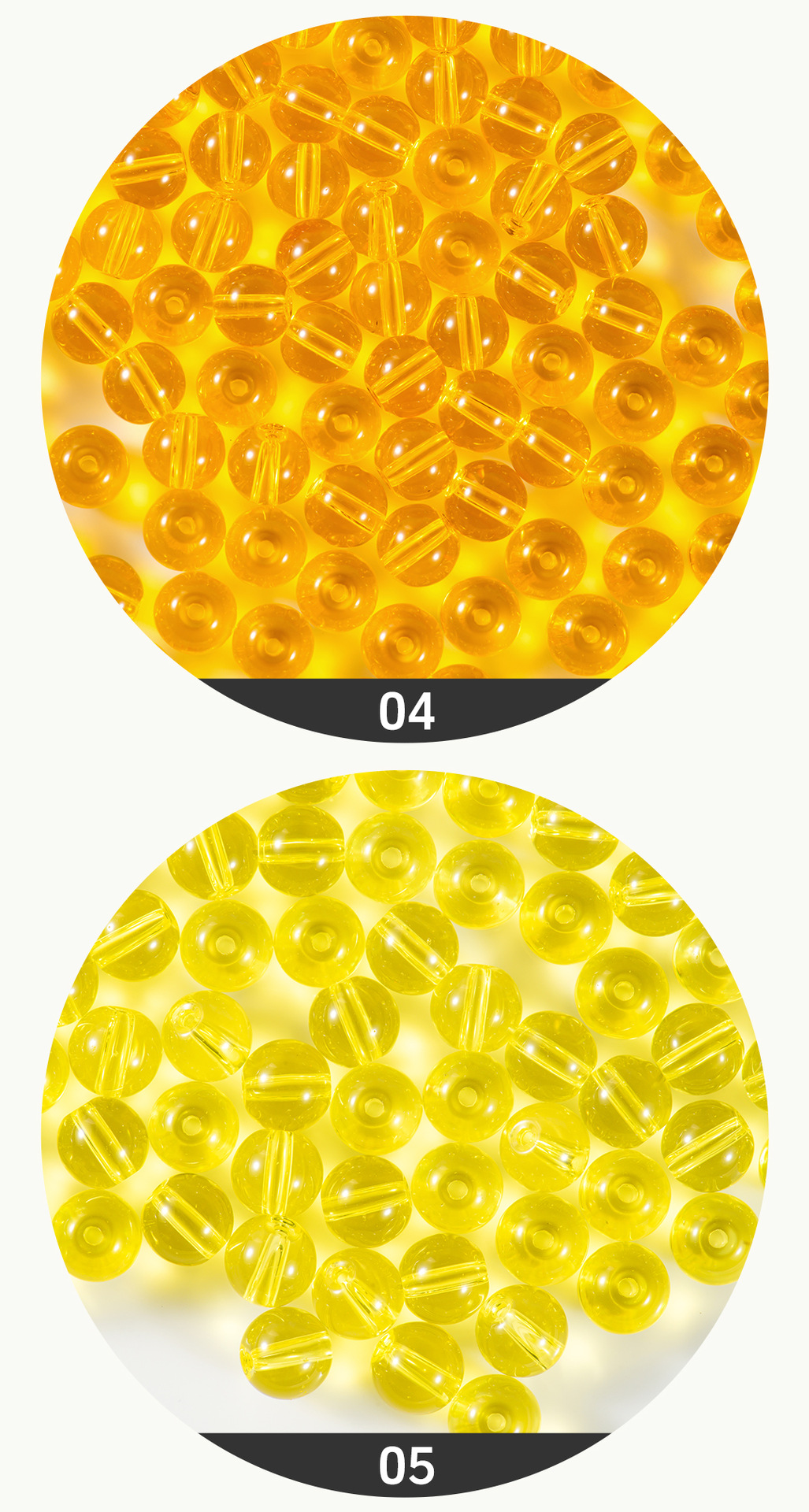 FGB千色玻璃珠4/6/8mm本色透明圆珠diy手工串珠配件不掉色散珠子详情5