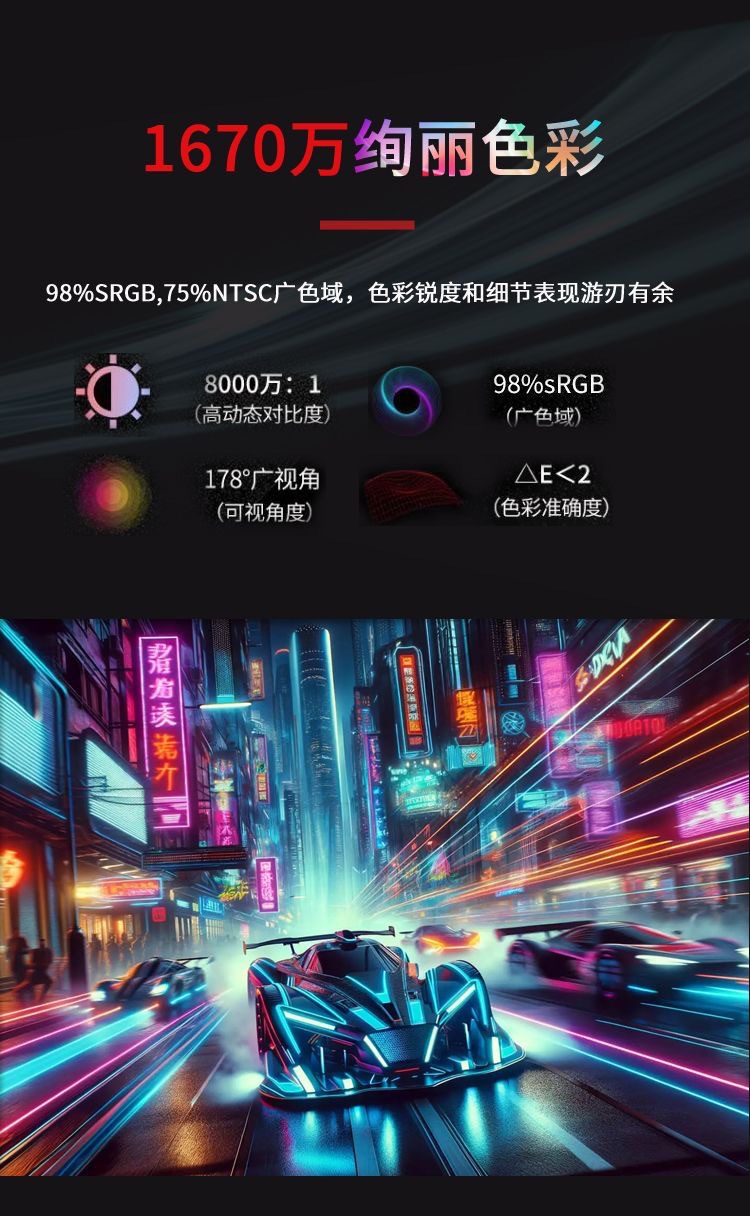 24-inch 4K flat curved borderless display, 27-inch IPS desktop computer, 22-inch monitor, 144Hz screen pic 9