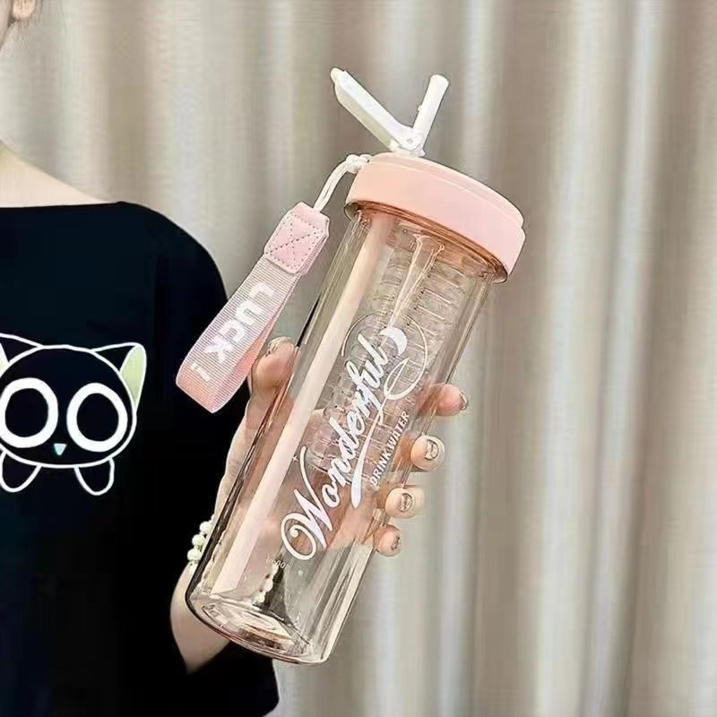 吸管杯学生花茶杯水杯女生随手杯便携吸管塑料杯大容量夏季杯子详情26