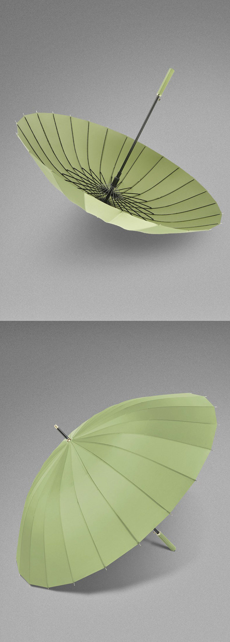 超大24骨双层雨伞男士长柄直杆伞大号加固加厚结实抗风暴高尔夫伞详情19