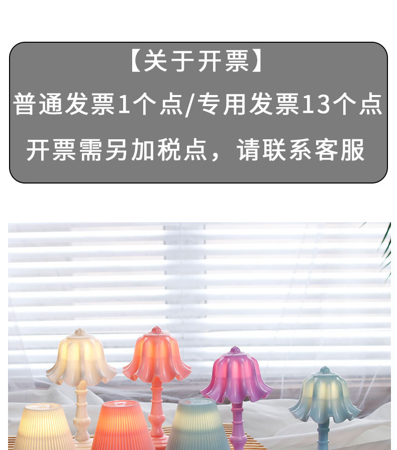 DIY简约装饰灯小台灯迷你摆件小夜灯桌面可爱床头氛围灯玲兰花朵详情6