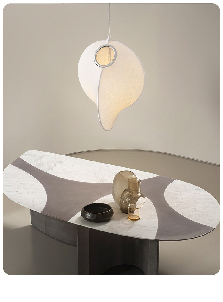 Lanterns, round balls, fabric chandeliers, new Chinese-style simple and creative bedroom, dining room, bar counter, Japanese silk tea room, Zen lamps pic 16