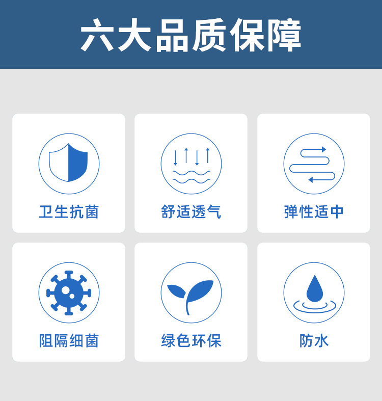 Wholesale of waterproof and breathable band-aids, anti-friction band-aids, PE hemostatic elastic wound patches for cross-border export of foreign trade pic 3