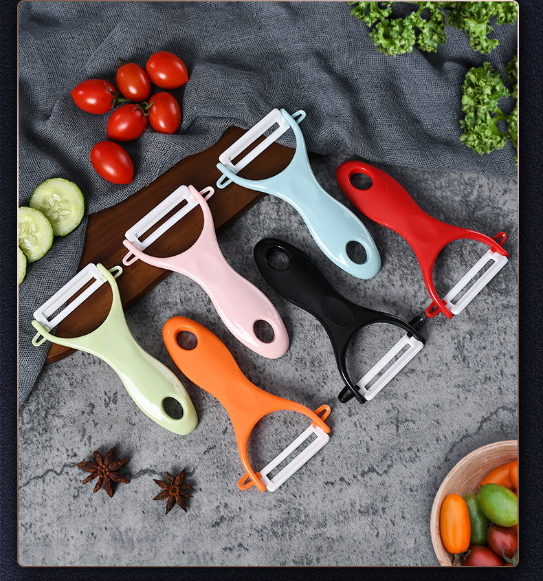 Multi-functional household ceramic peeler, melon peeler, kitchen fruit peeler, peeler, scraper, potato peeler pic 18