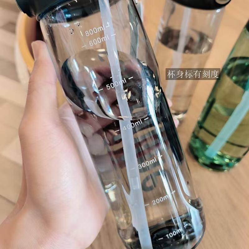 塑料水杯学生运动便携大容量水壶鸭嘴杯吸管杯男女户外健身水杯详情10