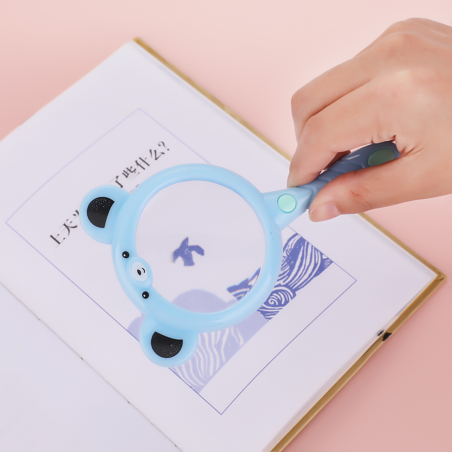 先锋9820卡通放大镜儿童科学高清放大光学阅读手持式玩具放大镜详情7