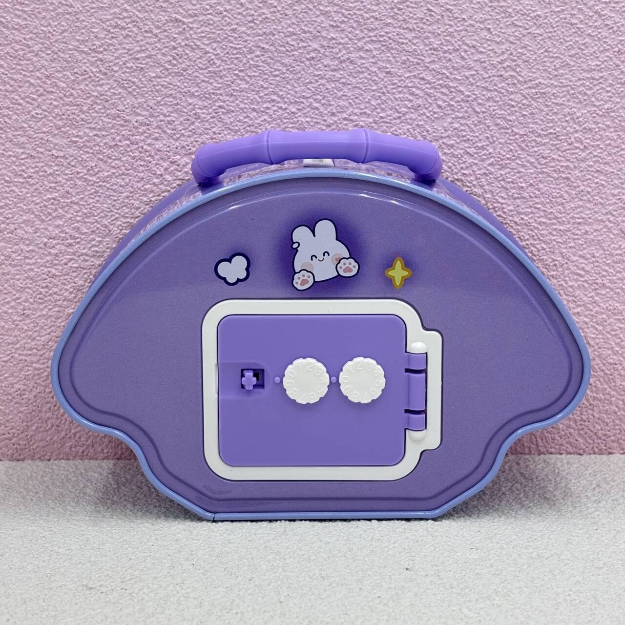 大耳兔密码储钱罐可爱金属创意儿童铁皮带锁存钱罐学生储蓄罐详情8