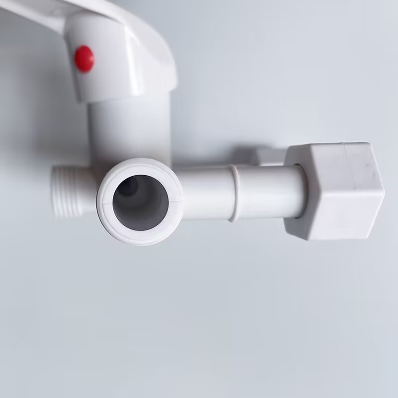 Anti-electric shock mixing valve, nylon electric water heater, plastic U-shaped mixing valve switch, cold and hot water faucet for shower, exposed installation pic 8