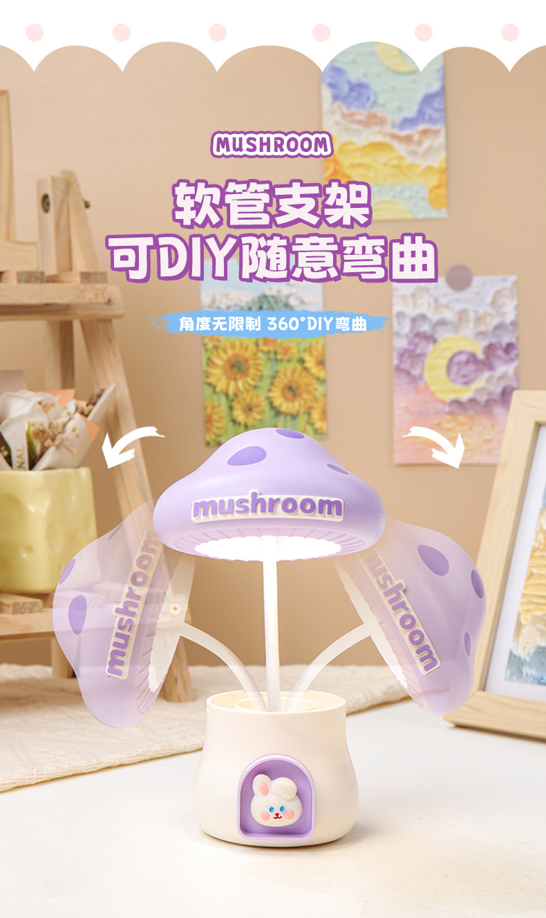 Creative 3D lamp, learning desk lamp, creative design of desk lamp, fashionable office and reading desk lamp decoration pic 4