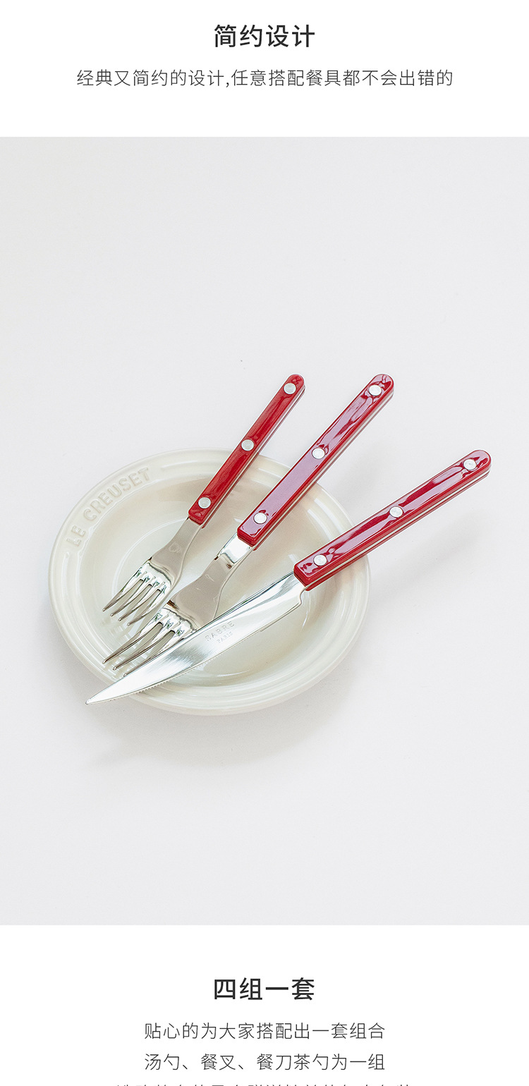 【官方正品】法国进口Sabre Paris西餐牛扒刀叉勺简约不锈钢餐具详情11