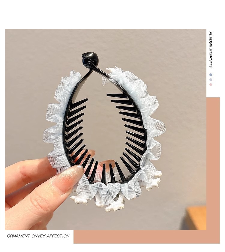 艾莎公主儿童发饰皇冠头箍宝宝盘发扣发夹丸子头发卡头饰饰品详情7