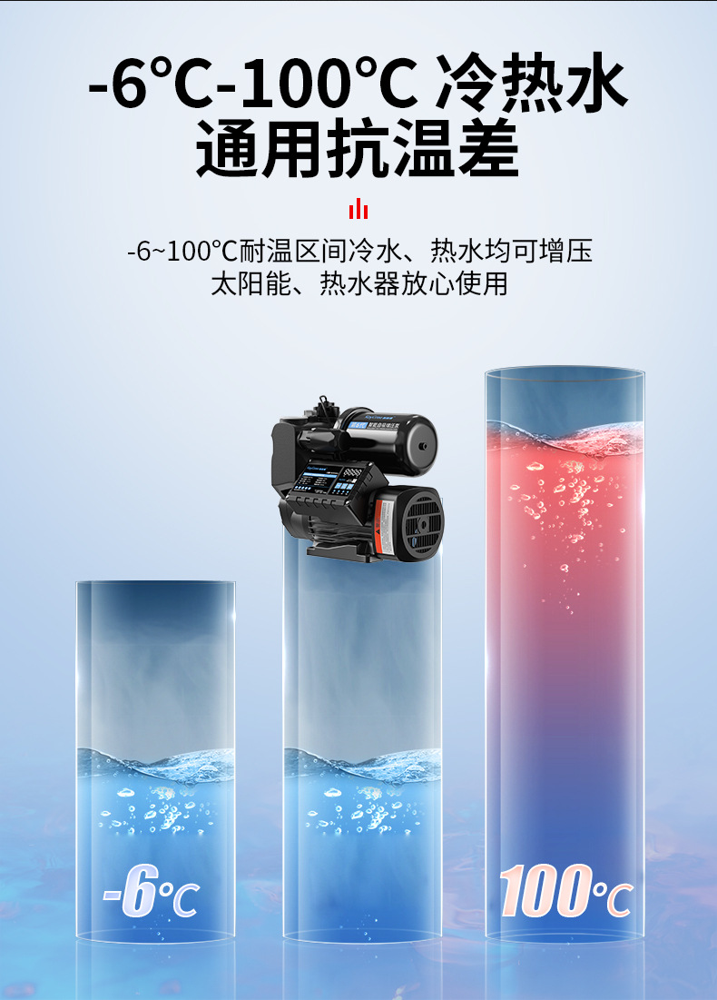 凯格瑞智能家用全自动增压泵 静音自来水小型离心泵不锈钢自吸泵详情20