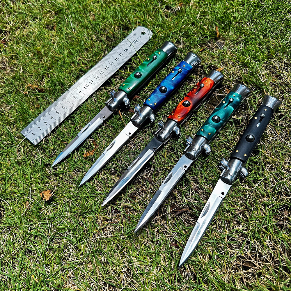 High-quality AK folding knives for cross-border game accessories in stock, with knife cases included. Popular cross-border folding knife handles for playing and viewing pic 8