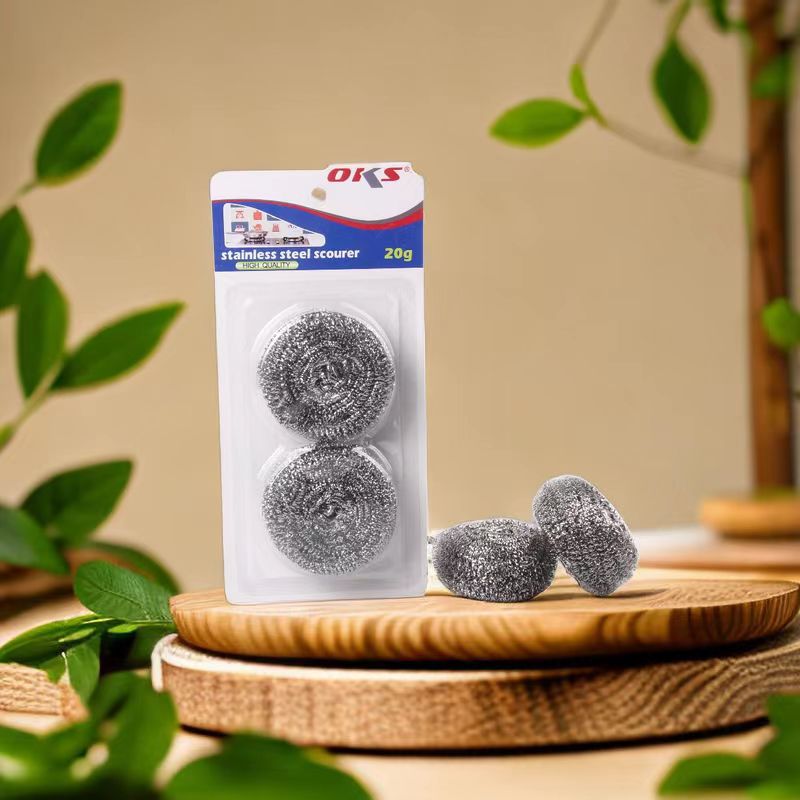 家用钢丝球不锈钢清洁球锅刷洗碗刷钢丝球厨房洗碗清洁球OKS详情2