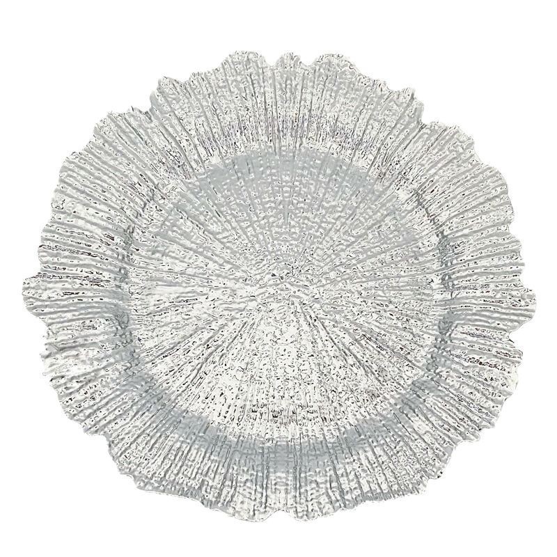 样品欧式网红家用高级感金属色轻奢西餐装饰托盘花边盘厂家直供详情9