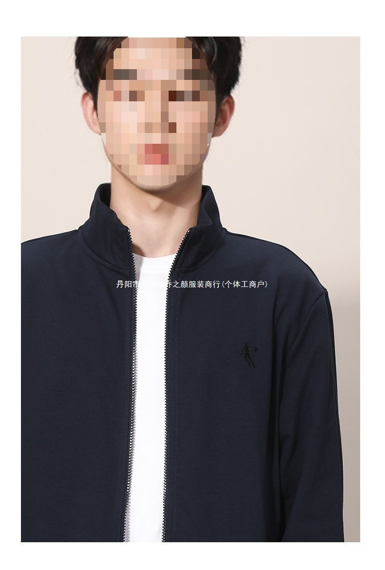 中国乔丹外套男装秋季新款立领开衫舒适潮流宽松休闲长袖运动服男详情16