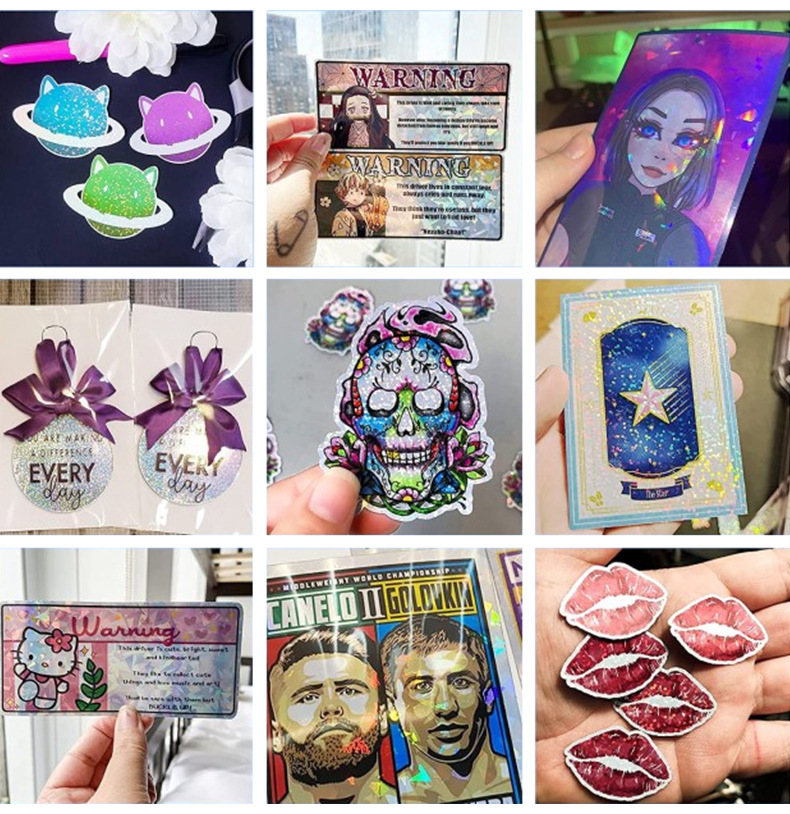 冷裱膜a4照片保护膜手工塑封膜自粘手工书签镭射树叶标本塑封膜详情27