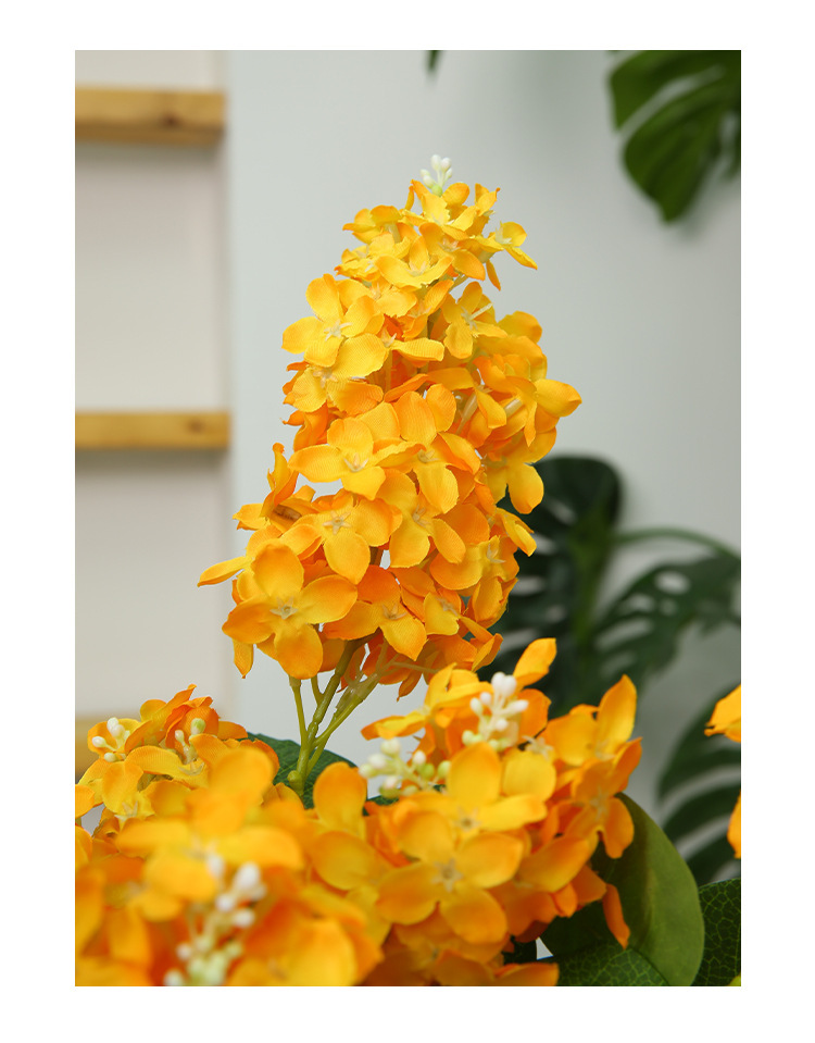 三叉丁香花仿真花法式紫藤花家居室内装饰客厅餐桌摆件花艺绢花详情4