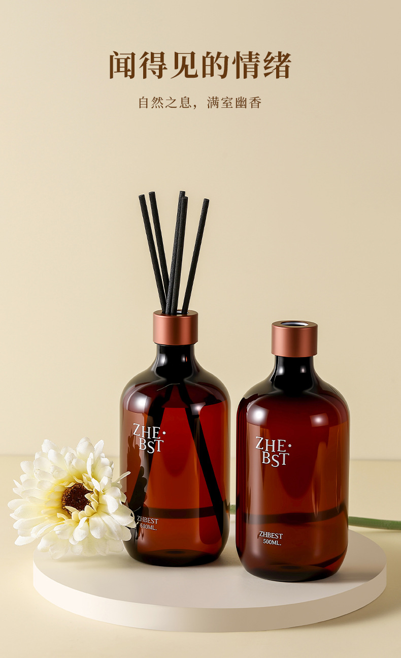 ZHE.BST Flameless aromatherapy essential oil long-lasting deodorizing Toilet, home hotel fragrance display, Bedroom air Fragrance aroma bottle pic 4