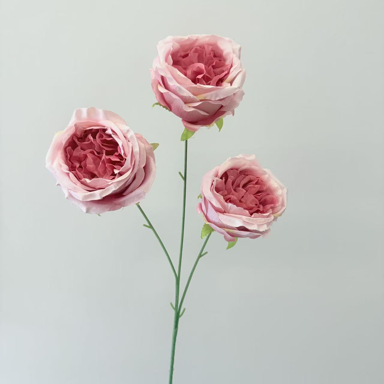 仿真花3头奥斯汀玫瑰花婚庆用花仿真玫瑰花假花婚庆地排花艺装饰详情14