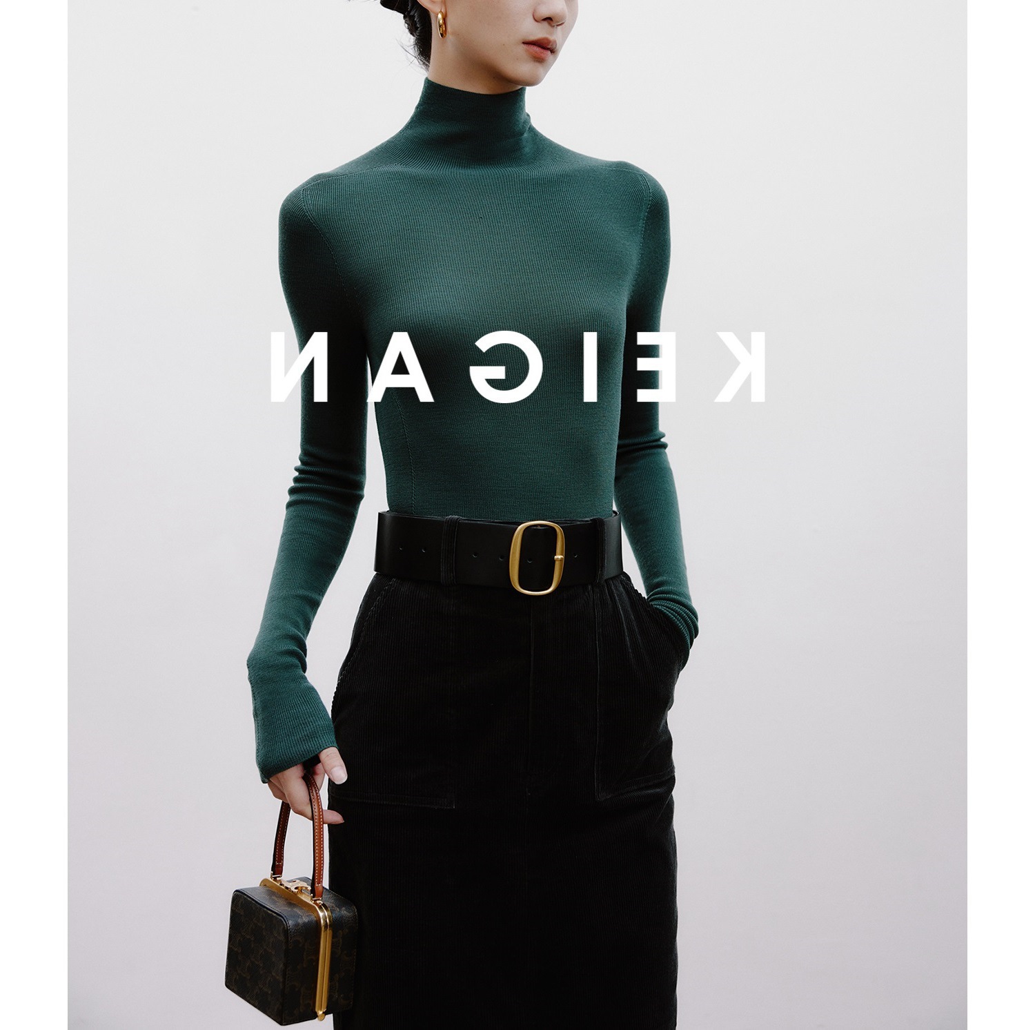 Italian 嵿 luxury 120s washable 160s gold wool 18-needle seamless base knit top for women pic 40