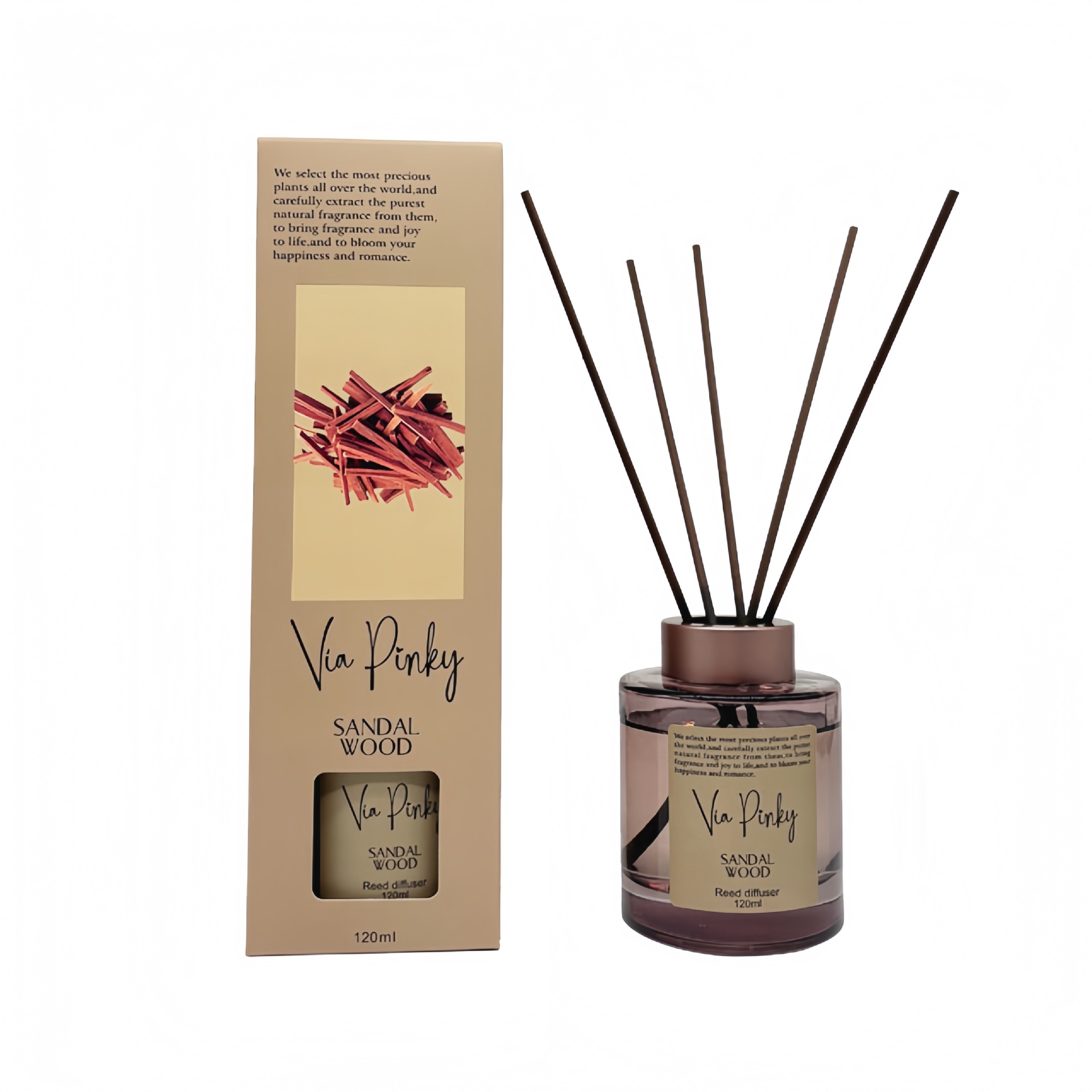跨境Reed Diffuser 无火藤条香薰摆件芳香室内挥发精油外贸批发详情1