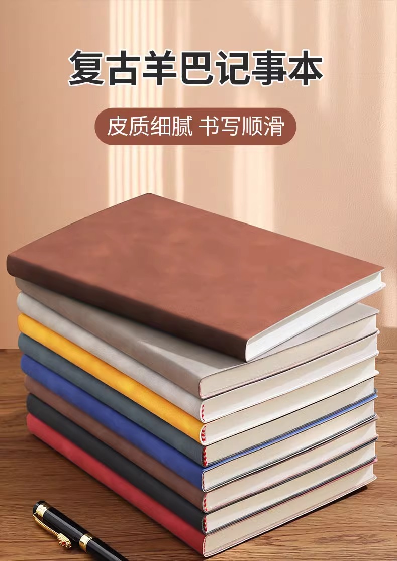 Sheepskin Notebook a5 thickened business office notebook for work meetings, high appearance level and simple diary pic 1