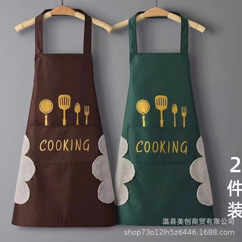 围裙厨房做饭防水防油免清洗工作服男女同款厨房围裙家用做饭时尚详情22