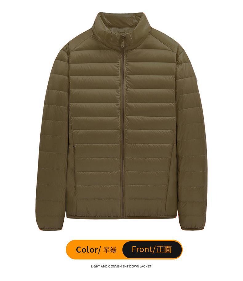 2025新款男装羽绒棉服青年纯色棉服外套现货轻薄大码男装一件代发详情13