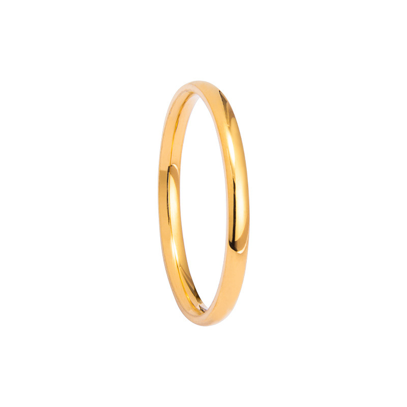 INS流行饰品2mm宽女士钛钢指尖戒指指环尾戒日韩风情侣对戒批发详情7