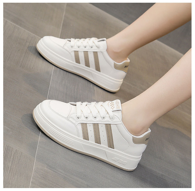 真皮小白鞋女鞋2024早春季时尚百搭厚底单鞋软底休闲鞋运动鞋板鞋详情16